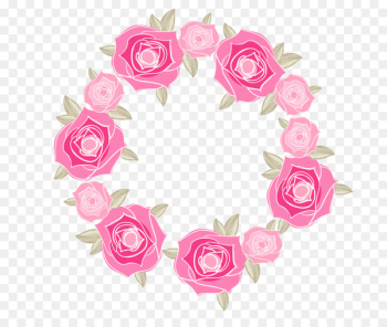Still Life: Pink Roses Beach rose Garden roses - Pink rose flower decorative borders 