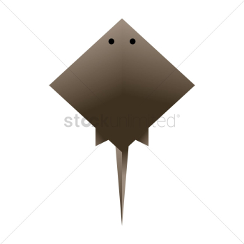 Stingray fish origami Stingray fish origami