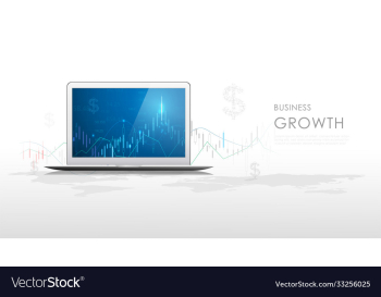 stock and graph design background business graph