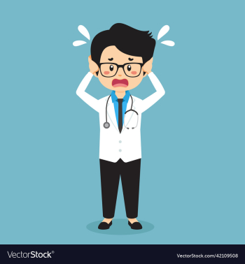 stock confused doctor man stock confused doctor man