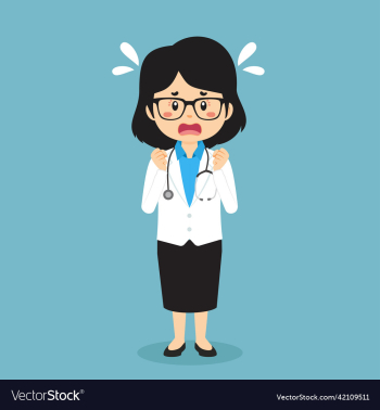 stock confused doctor women stock confused doctor women