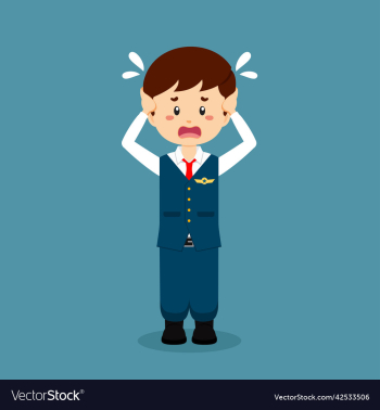 stock confused steward man stock confused steward man