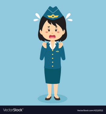 stock confused stewardess stock confused stewardess