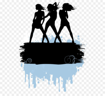 Stock illustration - Dancing woman Stock illustration - Dancing woman