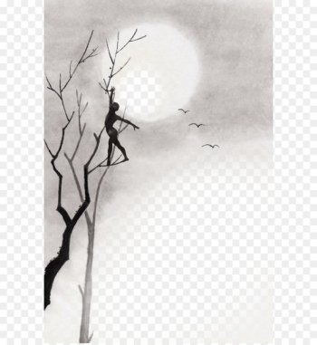 Stock illustration Drama Download Storytelling - Dance on the dead tree 