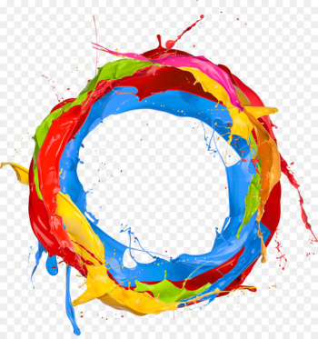 Stock photography Color wheel Royalty-free Paint - Paint color circles 