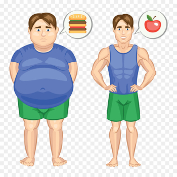Stock photography Royalty-free Fat Clip art - Weight loss success man 