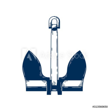 Stockless sea anchor vector illustration Stockless sea anchor vector illustration
