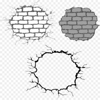 Stone wall Brick Drawing Clip art - Vector Broken glass wall Stone wall Brick Drawing Clip art - Vector Broken glass wall