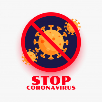 Stop coronavirus covid-19 infection outburst symbol design Free Vector Stop coronavirus covid-19 infection outburst symbol design Free Vector
