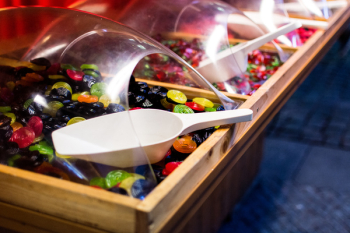 Store with sweet candies Store with sweet candies