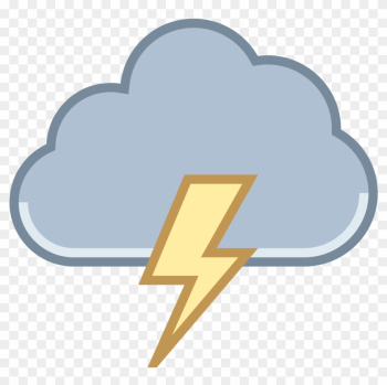 Storm Clipart Transparent - Cloud Icon Lightning