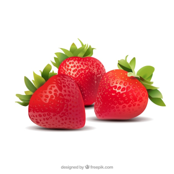 Strawberries background in realistic style Strawberries background in realistic style