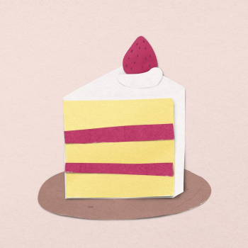 Strawberry cake sticker, paper craft | Free PSD - rawpixel Strawberry cake sticker, paper craft | Free PSD - rawpixel
