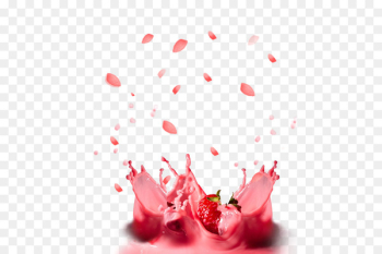 Strawberry ice cream Milkshake Strawberry ice cream - Petals strawberry milk 
