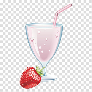 , strawberry juice beside strawberry fruit transparent background PNG clipart , strawberry juice beside strawberry fruit transparent background PNG clipart