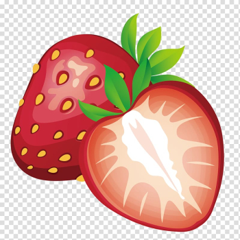 Strawberry pie Cream Chocolate milk, fruit strawberry transparent background PNG clipart