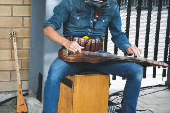 Street Performer With Guitar Street Performer With Guitar