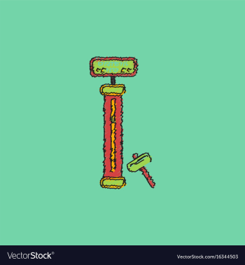 Strength tester test your strength amusement game vector image Strength tester test your strength amusement game vector image