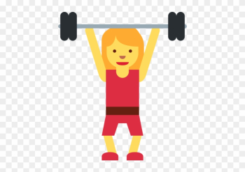 Strength Training For Women - Girl Lifting Weights Emoji