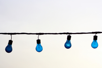 String Light With Blue Light Bulb String Light With Blue Light Bulb