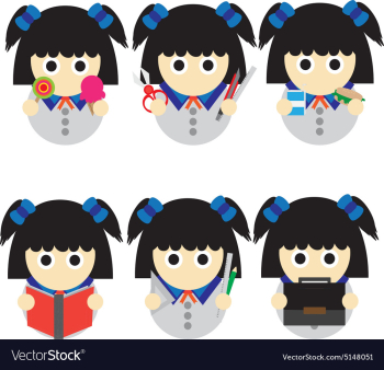 Student Girl vector image Student Girl vector image