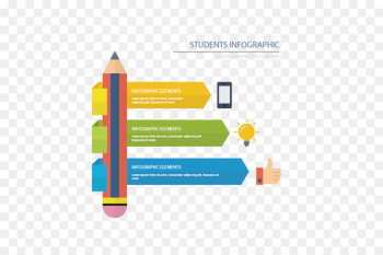 Student Infographic Education Icon - Infographic vector pen 