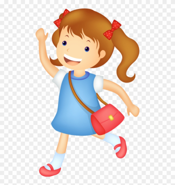 Student School Clip Art - School Girl Cartoon Png