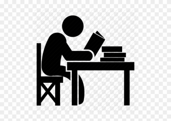 Student Studying Clipart - Study Icon Png