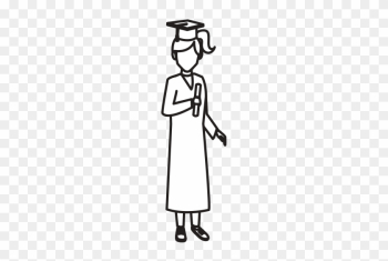 Student Woman With Graduation Gown - Student Woman With Graduation Gown Student Woman With Graduation Gown - Student Woman With Graduation Gown