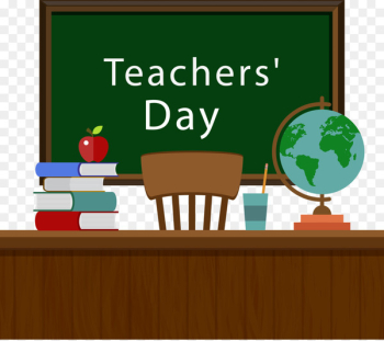 Student World Teachers Day Blackboard - Creative Teachers Day podium design vector 