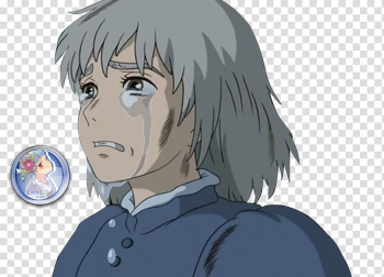 Studio Ghibli Render , crying male anime illustration transparent background PNG clipart