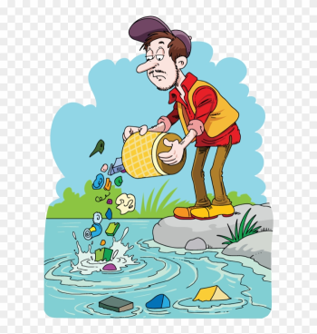 Studyladder, Online English Literacy &amp; Mathematics - Throwing Garbage In Water Clipart