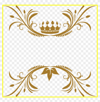 Stunning Crown Flourish No Background Icons Png And - Gold Royal Frame Png