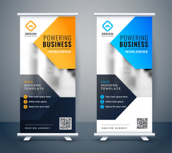 Stylish company business roll up banner design Stylish company business roll up banner design