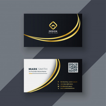 Stylish golden creative business card design Stylish golden creative business card design