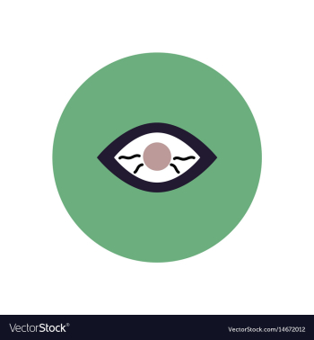 Stylish icon in color circle eye problems vector image Stylish icon in color circle eye problems vector image