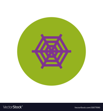 Stylish icon in color circle spider web vector image Stylish icon in color circle spider web vector image