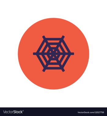 Stylish icon in color circle spider web vector image Stylish icon in color circle spider web vector image