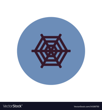 Stylish icon in color circle spider web vector image Stylish icon in color circle spider web vector image