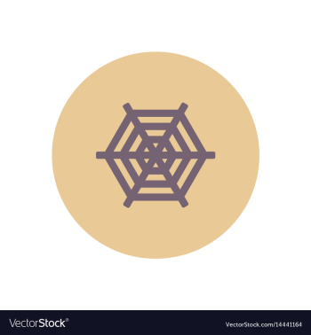 Stylish icon in color circle spider web vector image Stylish icon in color circle spider web vector image