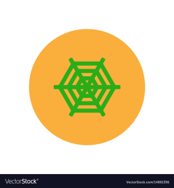 Stylish icon in color circle spider web vector image Stylish icon in color circle spider web vector image