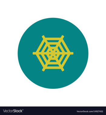 Stylish icon in color circle spider web vector image Stylish icon in color circle spider web vector image