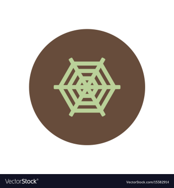 Stylish icon in color circle spider web vector image Stylish icon in color circle spider web vector image