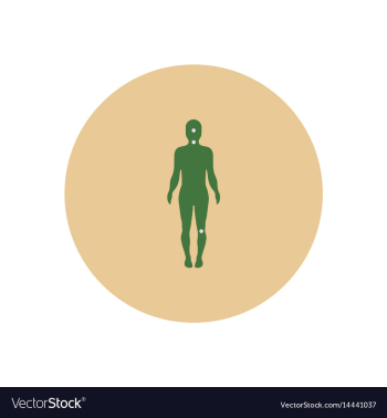 Stylish icon in color circle symptoms of vector image Stylish icon in color circle symptoms of vector image