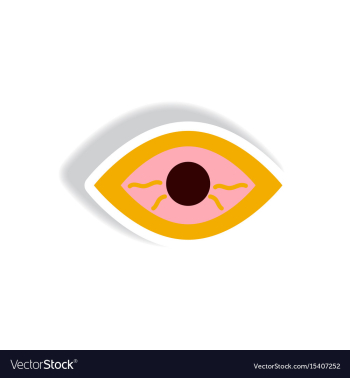 Stylish icon in paper sticker style eye problems vector image Stylish icon in paper sticker style eye problems vector image