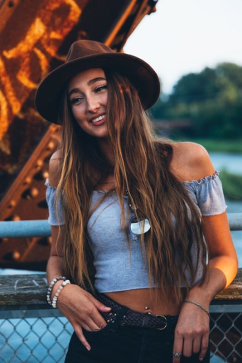 Stylish Woman Smiling Stylish Woman Smiling