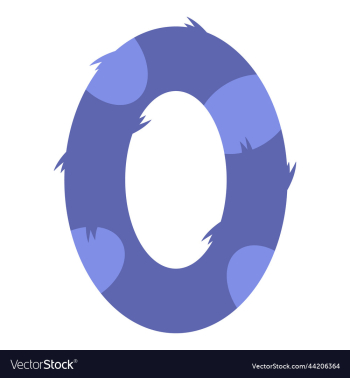 stylized number zero with print stylized number zero with print