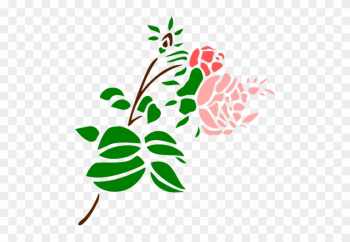 Stylized Pink Rose - Rose Stylized Pink Rose - Rose