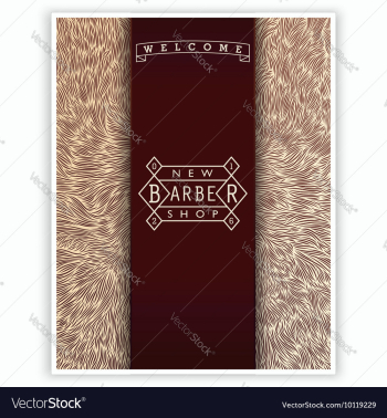 Stylized poster for Barbershop vector image Stylized poster for Barbershop vector image